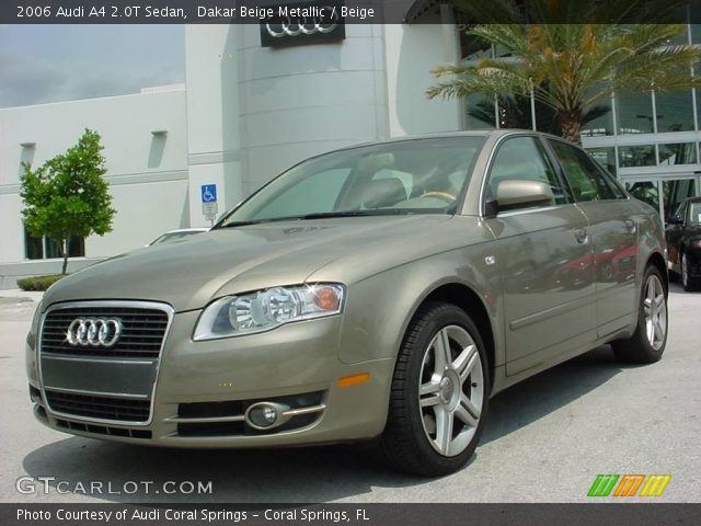 2006 Audi A4 2.0T Sedan in Dakar Beige Metallic