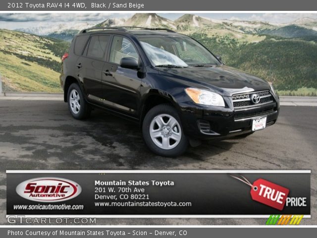 2012 Toyota RAV4 I4 4WD in Black