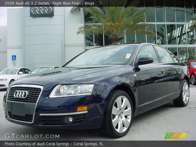 2006 Audi A6 3.2 Sedan in Night Blue Pearl