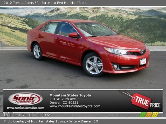 2012 Toyota Camry SE in Barcelona Red Metallic