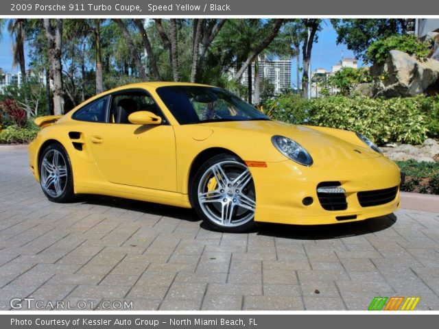 2009 Porsche 911 Turbo Coupe in Speed Yellow