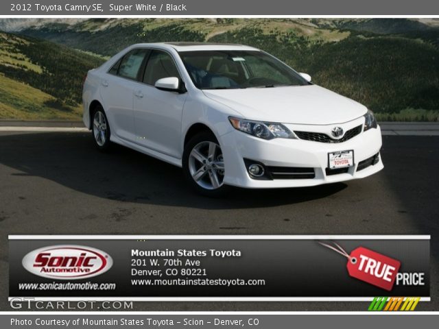 2012 Toyota Camry SE in Super White