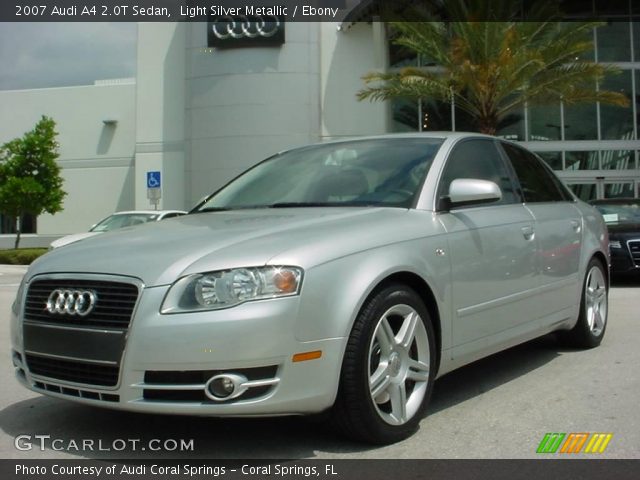 2007 Audi A4 2.0T Sedan in Light Silver Metallic