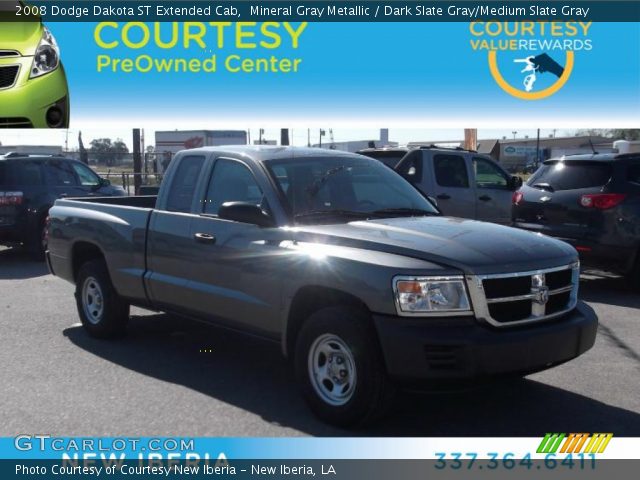 2008 Dodge Dakota ST Extended Cab in Mineral Gray Metallic
