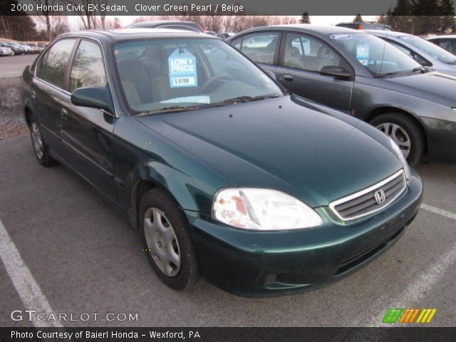 2000 Honda Civic EX Sedan in Clover Green Pearl
