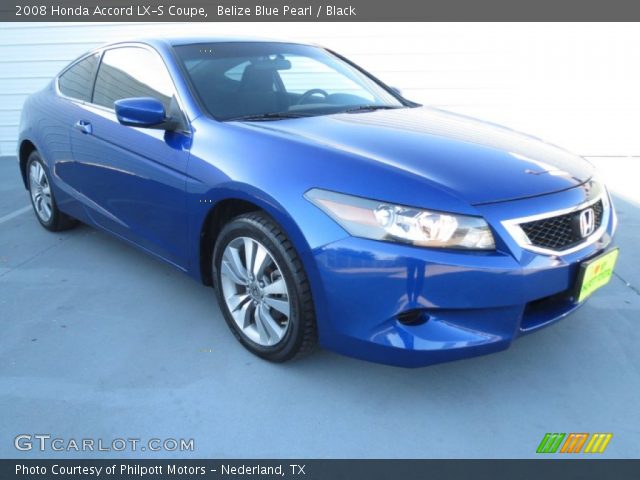 2008 Honda Accord LX-S Coupe in Belize Blue Pearl
