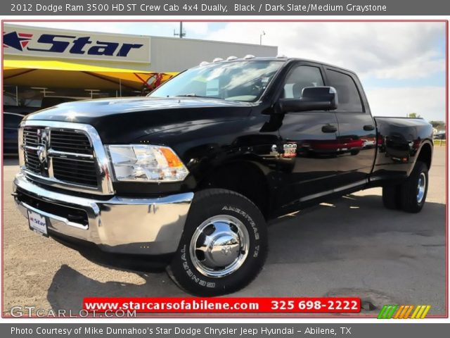 2012 Dodge Ram 3500 HD ST Crew Cab 4x4 Dually in Black