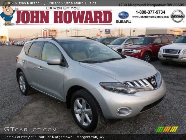 2009 Nissan Murano SL in Brilliant Silver Metallic