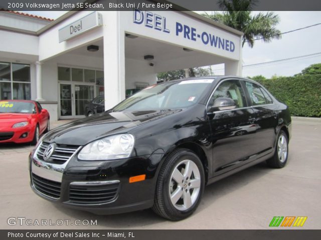 2009 Volkswagen Jetta SE Sedan in Black Uni