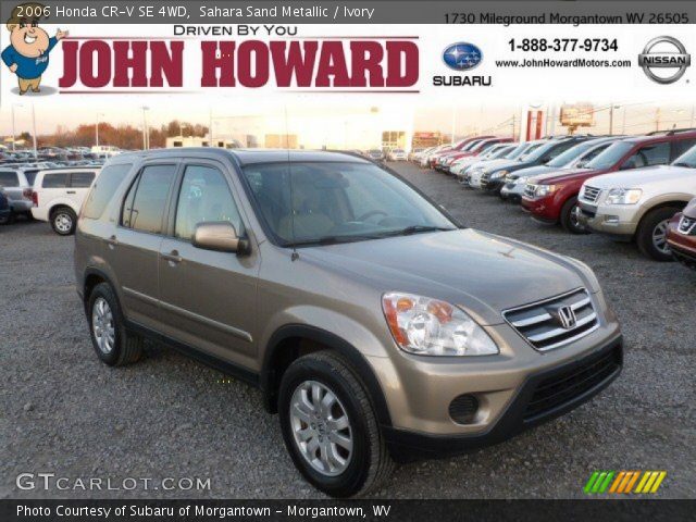 2006 Honda CR-V SE 4WD in Sahara Sand Metallic