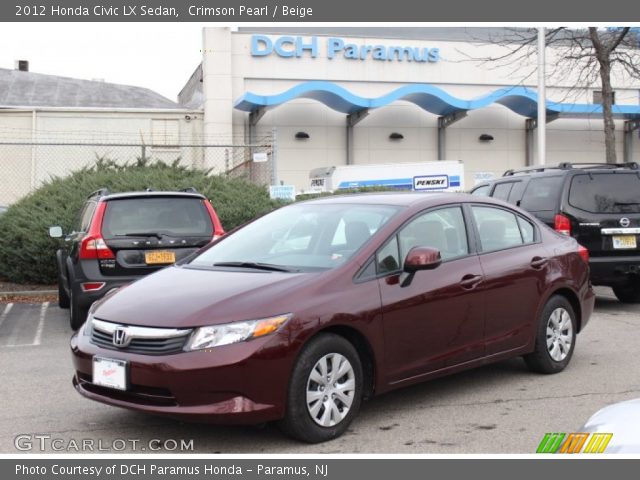 2012 Honda Civic LX Sedan in Crimson Pearl