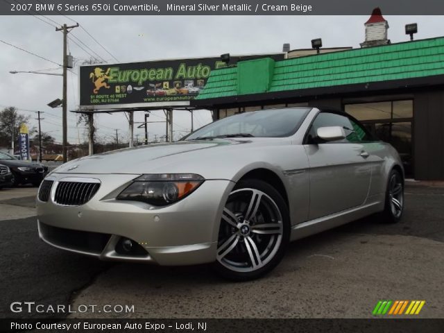 2007 BMW 6 Series 650i Convertible in Mineral Silver Metallic