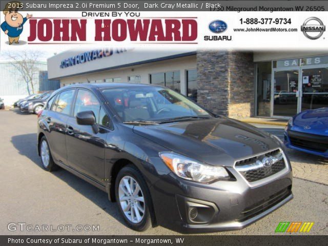 2013 Subaru Impreza 2.0i Premium 5 Door in Dark Gray Metallic