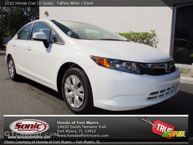 2012 Honda Civic LX Sedan in Taffeta White