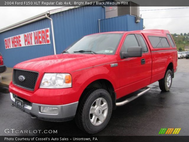 2004 Ford F150 XLT Regular Cab 4x4 in Bright Red