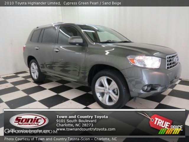 2010 Toyota Highlander Limited in Cypress Green Pearl