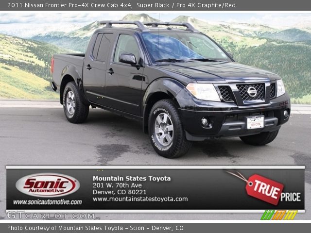 2011 Nissan Frontier Pro-4X Crew Cab 4x4 in Super Black