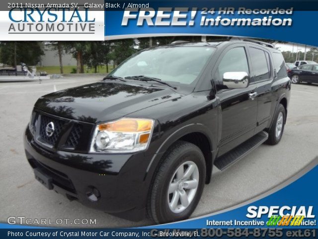 2011 Nissan Armada SV in Galaxy Black