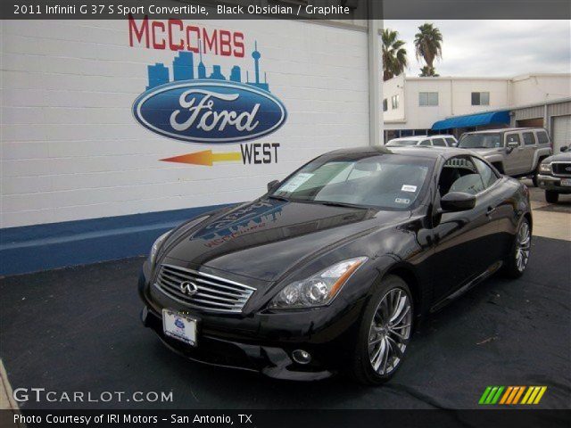 2011 Infiniti G 37 S Sport Convertible in Black Obsidian