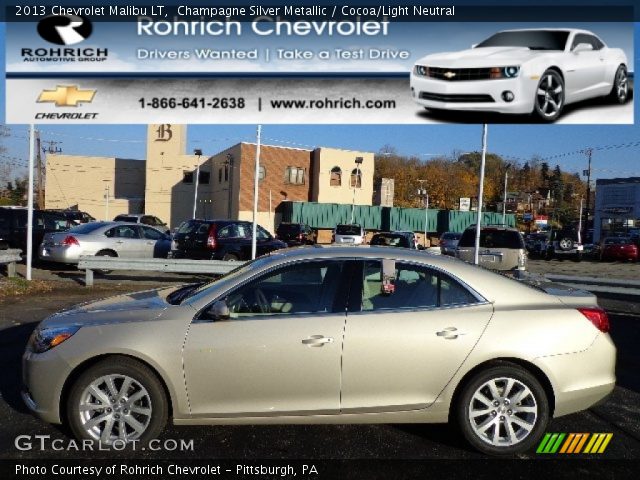 2013 Chevrolet Malibu LT in Champagne Silver Metallic