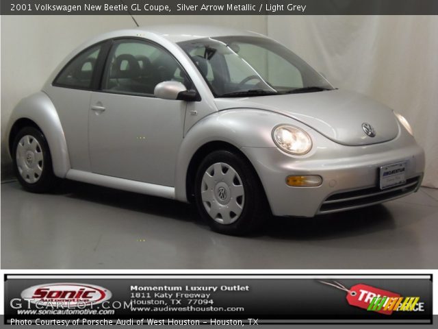 2001 Volkswagen New Beetle GL Coupe in Silver Arrow Metallic