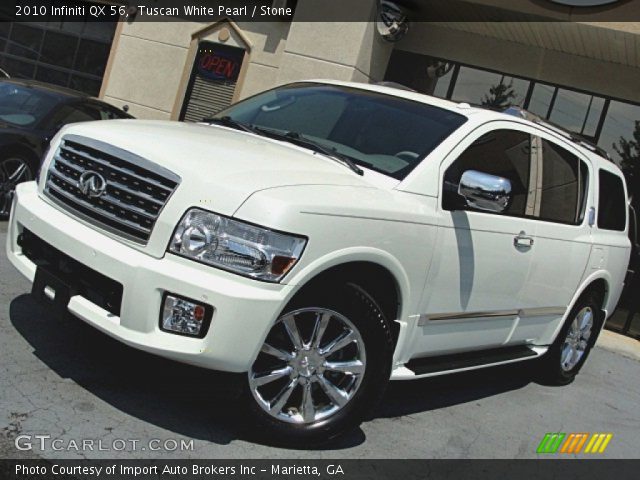 2010 Infiniti QX 56 in Tuscan White Pearl