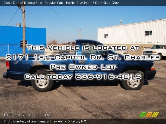 2001 Dodge Dakota Sport Regular Cab in Patriot Blue Pearl
