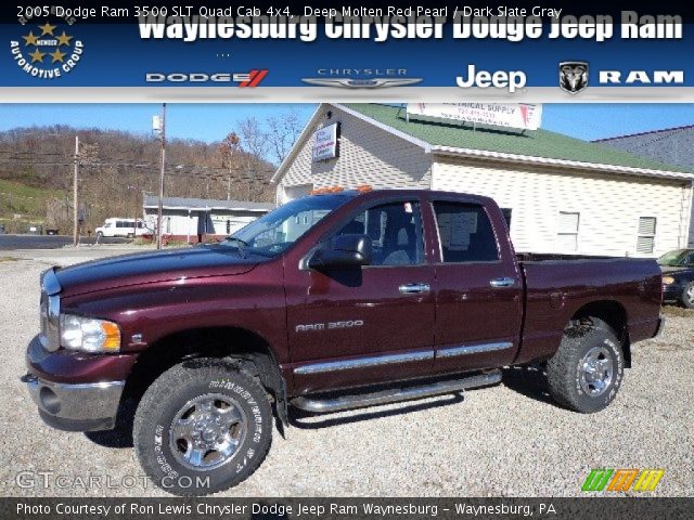 2005 Dodge Ram 3500 SLT Quad Cab 4x4 in Deep Molten Red Pearl