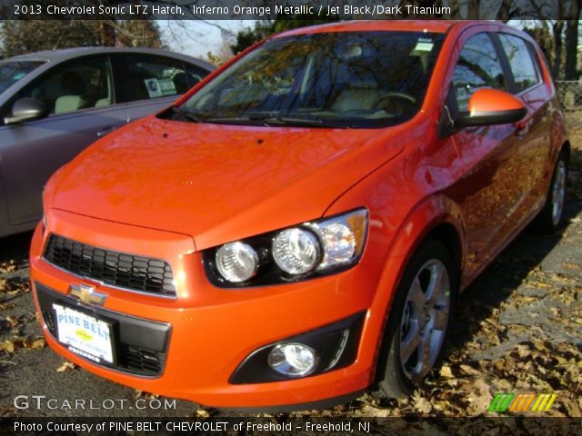 2013 Chevrolet Sonic LTZ Hatch in Inferno Orange Metallic