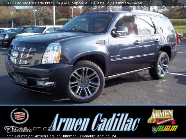 2013 Cadillac Escalade Premium AWD in Sapphire Blue Metallic