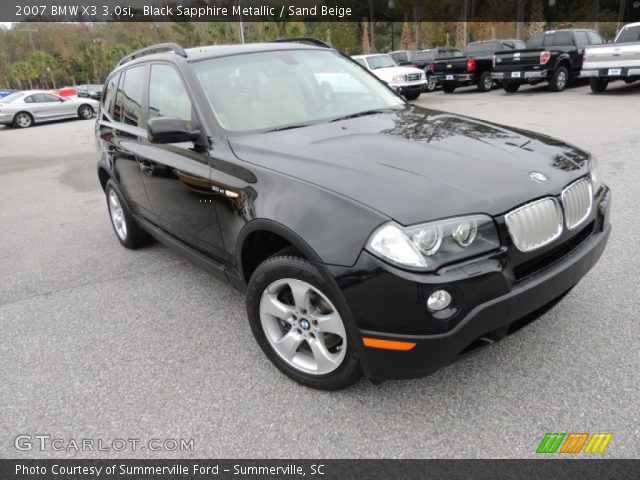 2007 BMW X3 3.0si in Black Sapphire Metallic