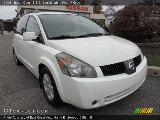 2005 Nissan Quest 3.5 S in Nordic White Pearl