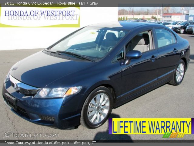 2011 Honda Civic EX Sedan in Royal Blue Pearl