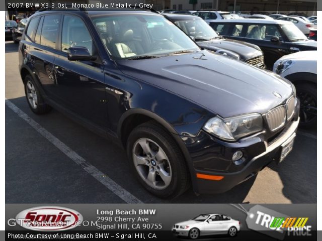 2007 BMW X3 3.0si in Monaco Blue Metallic