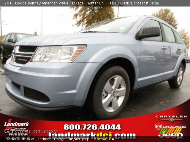 2013 Dodge Journey American Value Package in Winter Chill Pearl