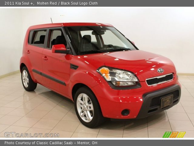 2011 Kia Soul + in Molten Red