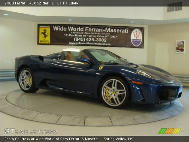 2008 Ferrari F430 Spider F1 in Blue