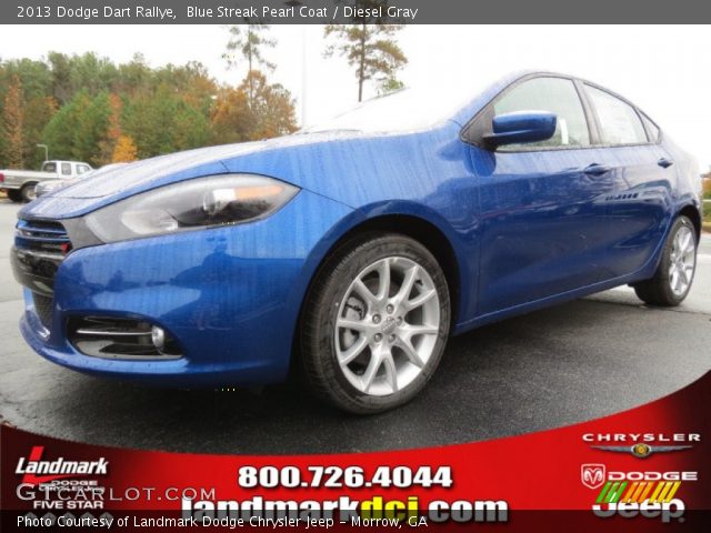 2013 Dodge Dart Rallye in Blue Streak Pearl Coat