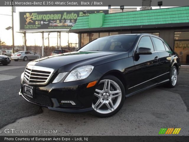 2011 Mercedes-Benz E 350 4Matic Sedan in Black