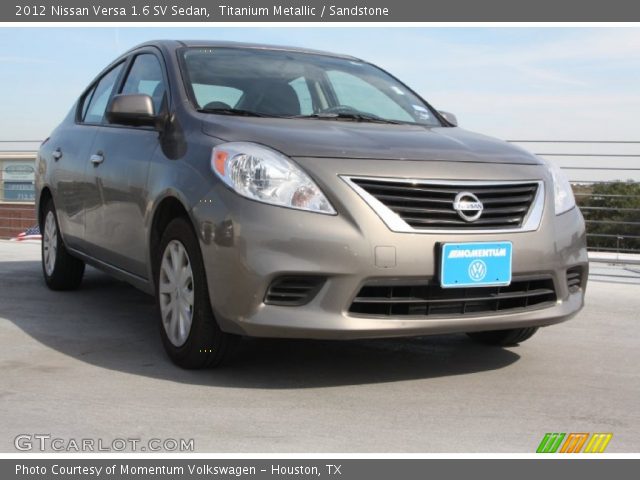 2012 Nissan Versa 1.6 SV Sedan in Titanium Metallic