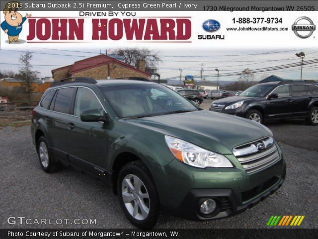 2013 Subaru Outback 2.5i Premium in Cypress Green Pearl