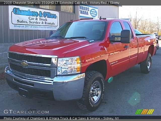 2008 Chevrolet Silverado 3500HD LT Extended Cab 4x4 in Victory Red