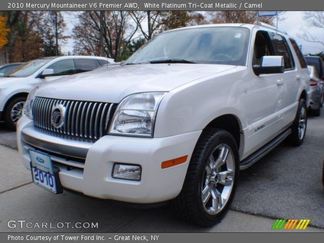 2010 Mercury Mountaineer V6 Premier AWD in White Platinum Tri-Coat Metallic