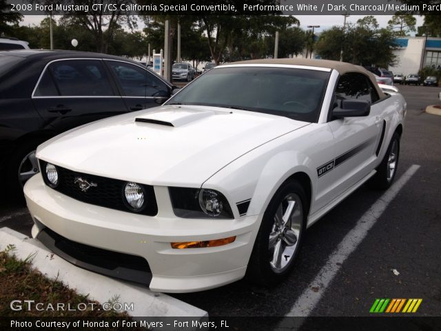 2008 Ford Mustang GT/CS California Special Convertible in Performance White