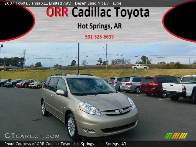 2007 Toyota Sienna XLE Limited AWD in Desert Sand Mica