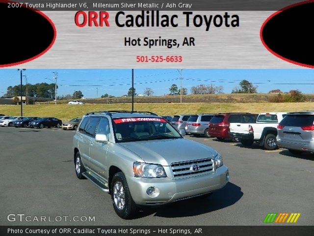 2007 Toyota Highlander V6 in Millenium Silver Metallic