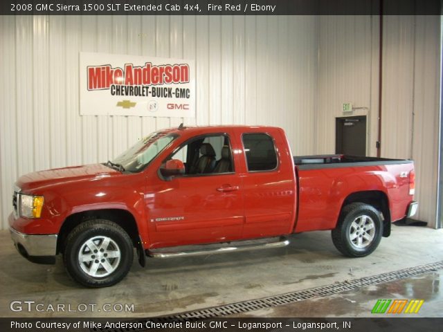 2008 GMC Sierra 1500 SLT Extended Cab 4x4 in Fire Red