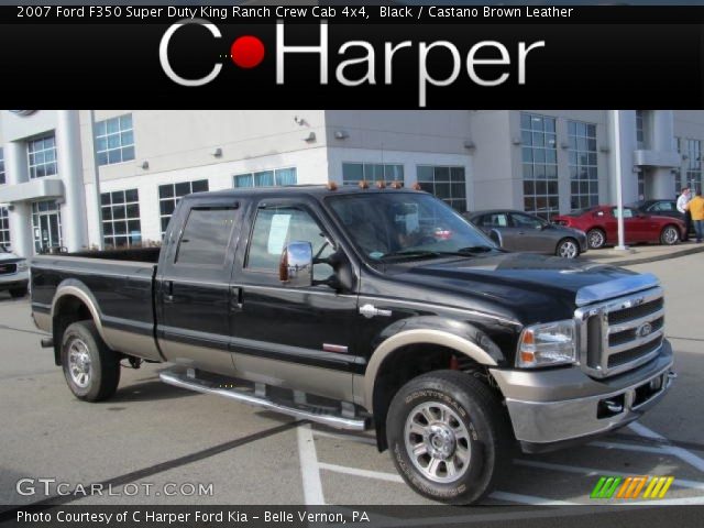 2007 Ford F350 Super Duty King Ranch Crew Cab 4x4 in Black