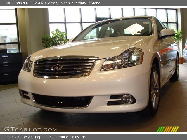 2008 Infiniti M 45x AWD Sedan in Moonlight White