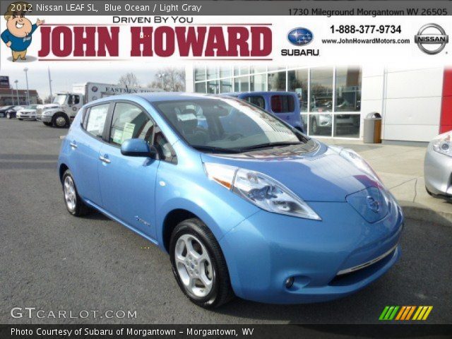 2012 Nissan LEAF SL in Blue Ocean